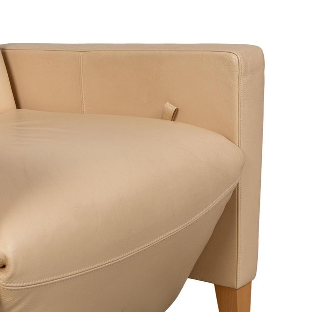 Beige Leather Armchair from Walter Knoll / Wilhelm Knoll For Sale - Image 4 of 16