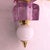 1990s Pink and Purple, Mid-Century Modern, Murano Glass Sconces - a Pair For Sale - Image 12 of 13