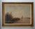 Large Dutch Hague School Windmill Landscape Oil Painting with Polder Lake & Sailboat by Victor Bauffe, Circa 1900, Framed For Sale - Image 8 of 18