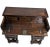 Wood Antique Walnut Kneehole Executive Desk For Sale - Image 7 of 8