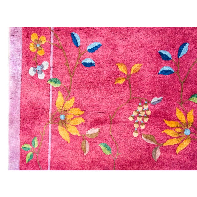 Early 20th Century Chinese Art Deco Rug For Sale In Chicago - Image 6 of 13
