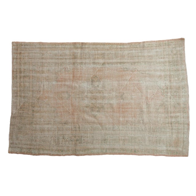 Vintage Distressed Oushak Rug - 5' X 7'7" For Sale - Image 10 of 10