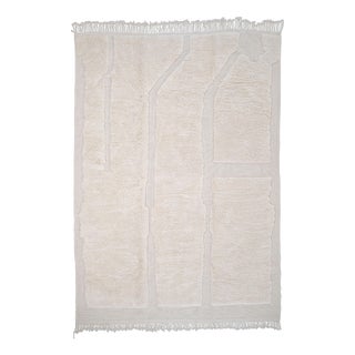 Hand-Knotted Wool Rug by Azele Studio For Sale