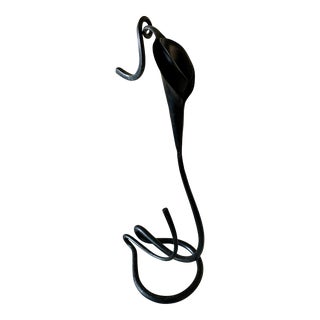 Sculptural Hand Wrought Iron Calla Lily Candleholder - Jack Brubaker Designs For Sale