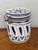 Arabia Late 20th Century Hand Painted Blue and White Delft Style Canister With Latch Lid For Sale - Image 4 of 8