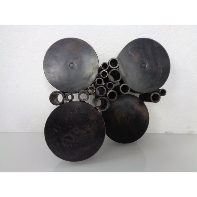 Brutalist Bronze Candleholder by Manfred Bergmeister for Ebersberg, Germany, 1960s For Sale - Image 16 of 18