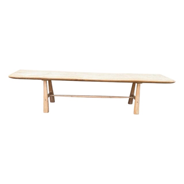 Andrianna Shamaris Impressive Milky Toned Long Console or Dining Table For Sale