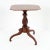 Rectangular single board tilt top tea table of dramatically figured mahogany with clipped corners. The top is supported by...
