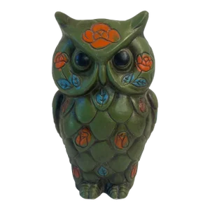 Vintage Paper Mache Owl Shaped Bank