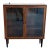 Rosewood Glass Cabinet Bookcase Denmark Mid-Century Modern 1970s For Sale