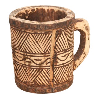 Handcarved Tribal Vessel For Sale