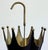 Figurative Vintage Metal Black and Gold Umbrella Motif Umbrella Stand For Sale - Image 3 of 10