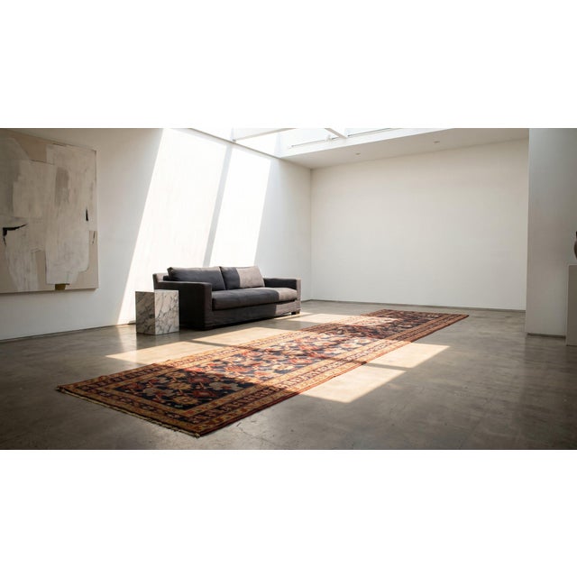 19th Century W. Persian Kurdish Carpet ( 2'6" x 16' - 76 x 488 ) For Sale - Image 13 of 13