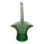 Vintage Westmoreland Glass Large Green Depression Glass Basket For Sale