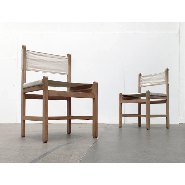 6 Side Chairs by Eilersen based on a design by Peter Ole Schiønning from the 60s. A functional design with clearly...
