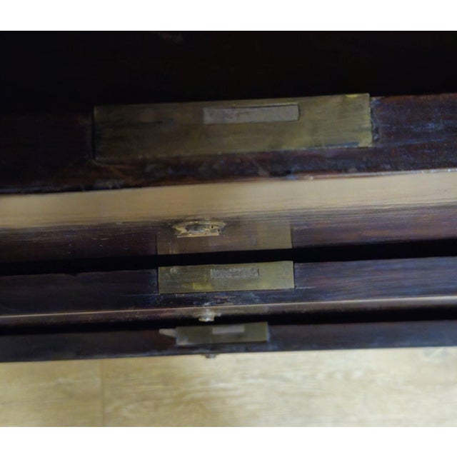 19th Century Empire Week Organizer in Flame Mahogany For Sale - Image 4 of 8