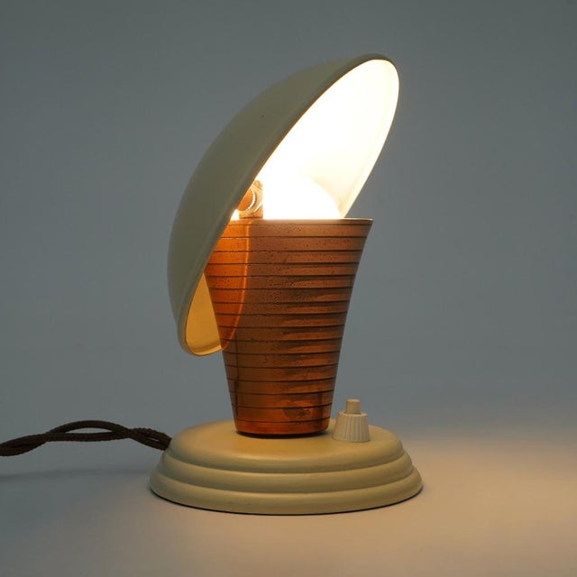 Bedside Lamp with Adjustable Lampshade, 1930s For Sale - Image 9 of 14