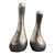 Vintage Salt & Pepper Silverplate Shakers Postmodern For Sale