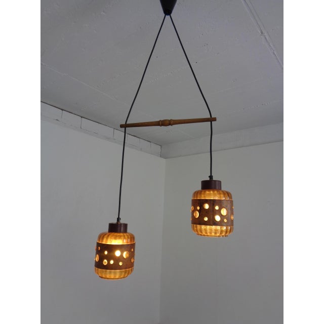 Dutch Copper and Glass Ceiling Lamp by Nanny Still for Raak, 1960s For Sale - Image 4 of 18