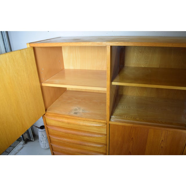 Vintage Highboard by Franz Ehrlich for VEB Deutsche Werkstätten Hellerau, 1950s For Sale - Image 6 of 10