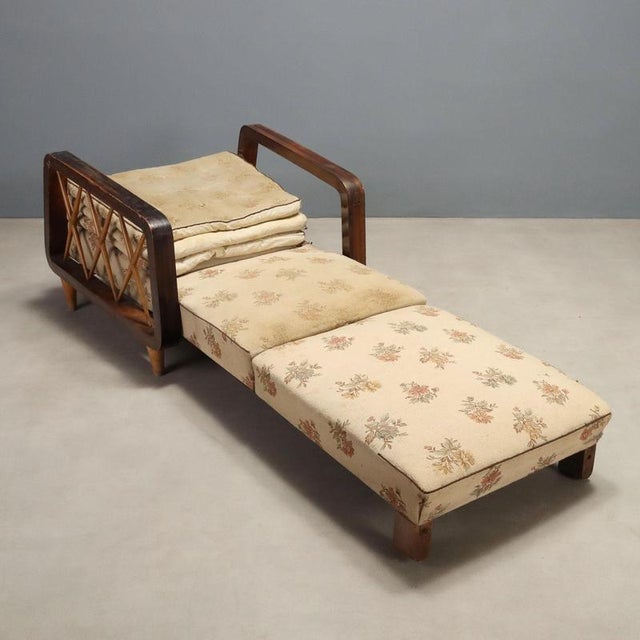 Armchairs with Wooden Armrests, 1940s For Sale - Image 3 of 10
