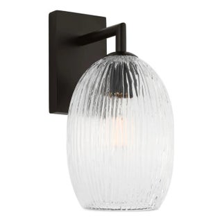 Hable by Visual Comfort Studio Serafina Vanity Sconce in Aged Iron Black Finish For Sale