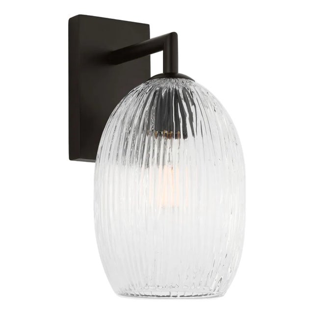Hable by Visual Comfort Studio Serafina Vanity Sconce in Aged Iron Black Finish For Sale
