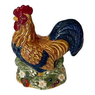 Vintage American Farmhouse Rooster Ceramic Salt or Pepper Shaker For Sale