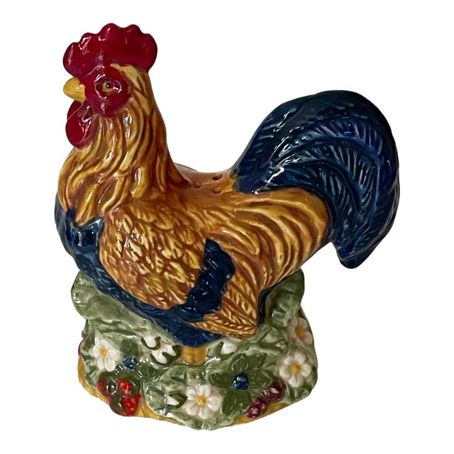 Vintage American Farmhouse Rooster Ceramic Salt or Pepper Shaker For Sale