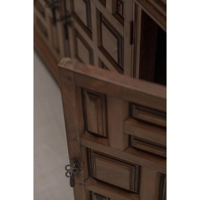 Brutalist Brutalist Spanish Sideboard in Wood, 1970s For Sale - Image 3 of 18