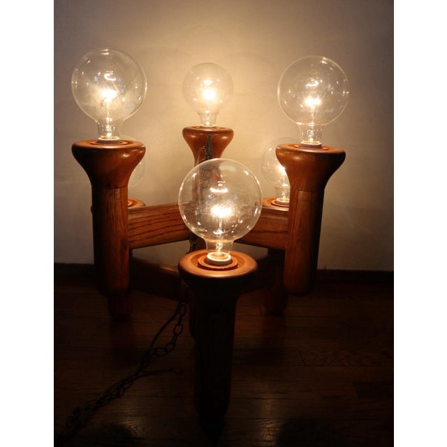 Vintage Modeline Attributed Cactus Hanging Lamp For Sale In Los Angeles - Image 6 of 8