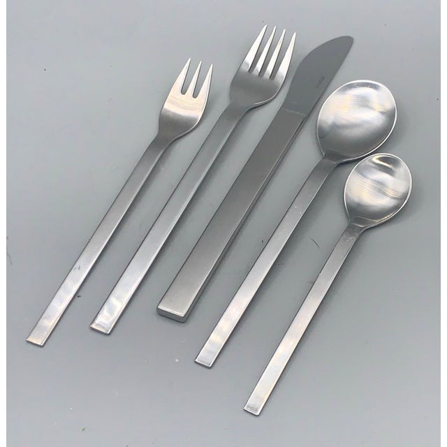 An exceptional 22-piece partial service of the iconic "Mono A" flatware, designed by Professor Peter Raacke in 1959 and...