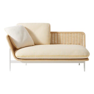 Esosoft Outdoor Sofa in Rattan & Stainless Steel from Antonio Citterio, Italy For Sale