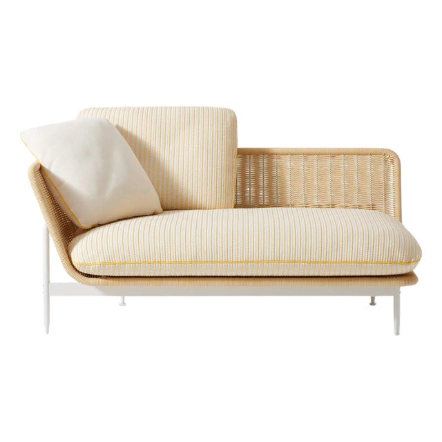 Esosoft Outdoor Sofa in Rattan & Stainless Steel from Antonio Citterio, Italy For Sale