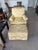 High end Jessica Charles Furniture, Berkeley Swivel Rocker with Ottoman in raw silk. This vintage-style yellow raw silk...