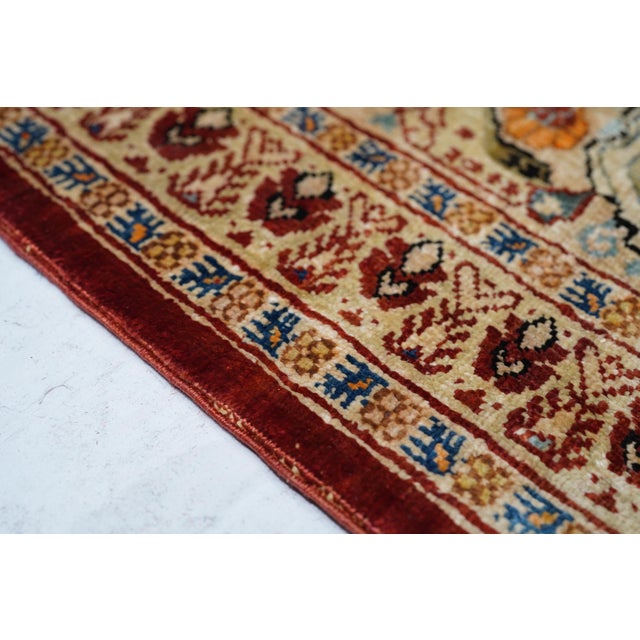 Persian Antique Persian Tabriz Rug 4'0'' X 5'8'' For Sale - Image 3 of 8