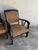 Set of two colonial rattan armchairs with wooden frame These beautiful armchairs combine a warm colonial style with robust...