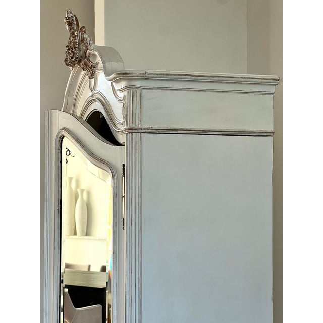 French Provincial 19th Century French Louis XV Provincial Petite Armoire For Sale - Image 3 of 12