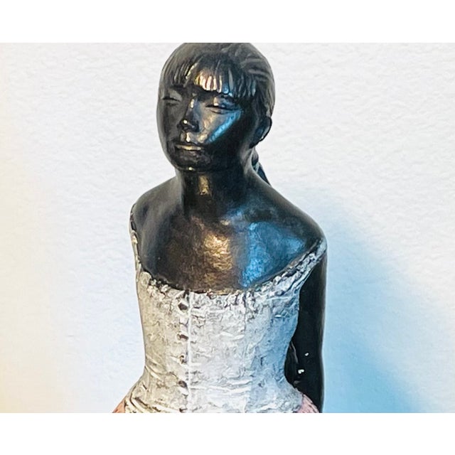 1980s S Eylanbekov Alva Museum Hand Painted Petite Danseuse Contemporary Bronze Sculpture For Sale - Image 11 of 14