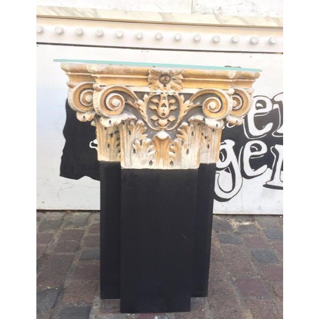 18th Century White Marble and Gilt Columns, Set of 2 For Sale - Image 3 of 6