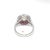 Vintage Platinum 3.17cts Old European Cut Diamond and 1.19cts Ruby Halo Ring, Size 6.5 For Sale In New York - Image 6 of 12