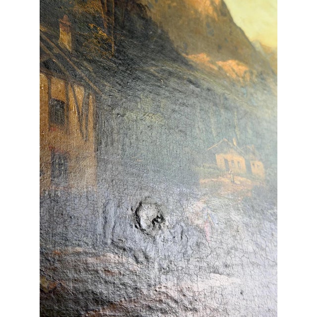 G. Wynant, European Romantic Landscape, 1800s, Oil on Canvas For Sale - Image 12 of 17
