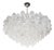 Modernist Opalescent and Clear Murano Glass Barbell Chandelier For Sale