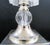 1990s Art Deco Style 4-Tiered Crystal Rods and Chrome Table Lamps - a Pair For Sale - Image 10 of 18