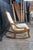 White Antique American Victorian Rose Carved Walnut Lincoln Rocking Chair Rocker For Sale - Image 8 of 18