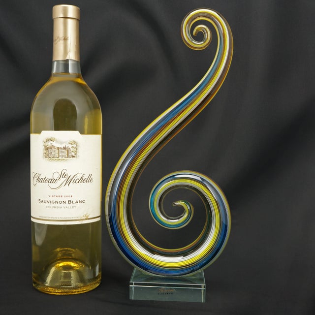 Late 20th Century Vintage Murano Style Badash Crystal Glass Sculpture For Sale - Image 5 of 9