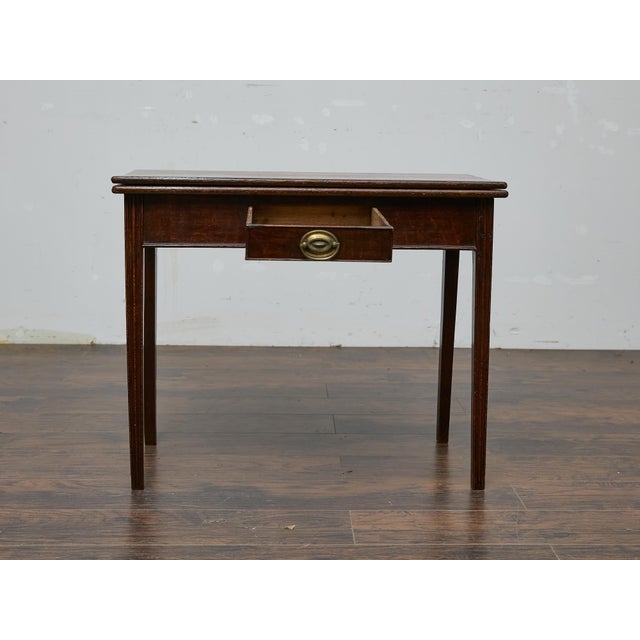 Georgian English Oak Lift-Top Table, Circa 1800 – Versatile Antique Desk For Sale In Atlanta - Image 6 of 12