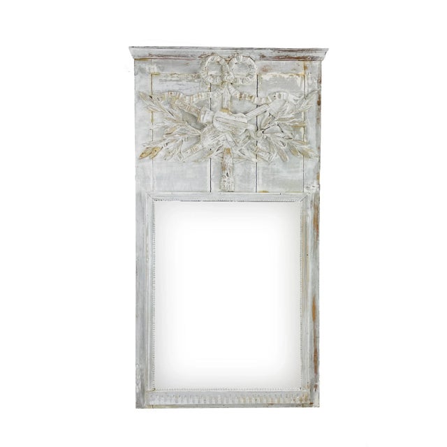 Louis XVI Style Trumeau Mirror For Sale - Image 9 of 10