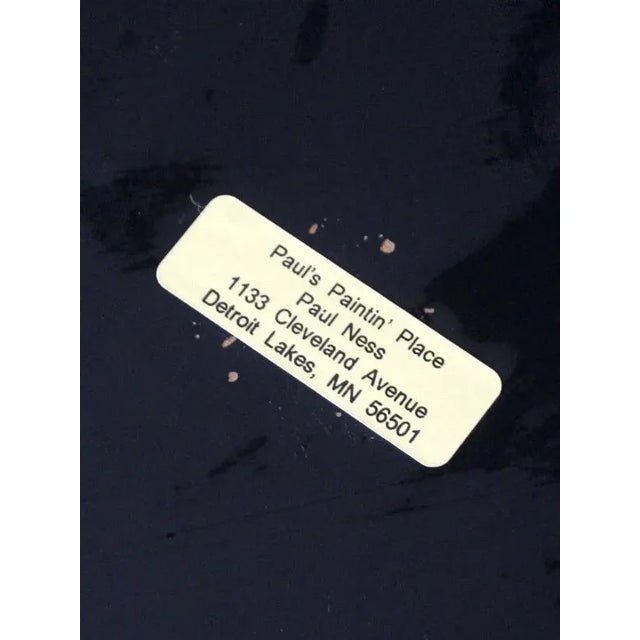 Vintage Hand Painted Rosmaling Wood Tray For Sale - Image 6 of 10