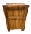 Wood 1960s Mid Century Nightstand Cabinet With Shelf Elephant Bamboo Wicker Tiki Style For Sale - Image 7 of 12